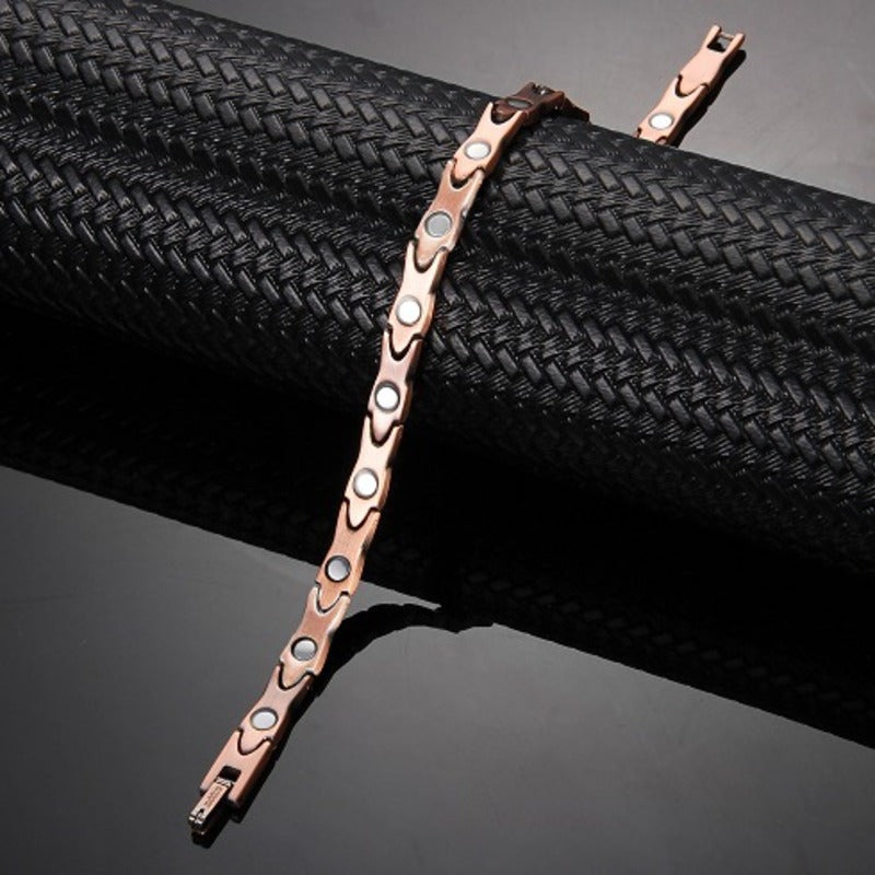 سوار نحاسي عريض مغناطيسي